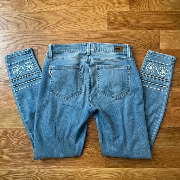 PAIGE skinny jeans with embroidered bottoms - Picture 4 of 4